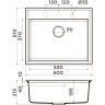 Мойка OMOIKIRI DAISEN 60-BE Artgranit/ваниль 4993616